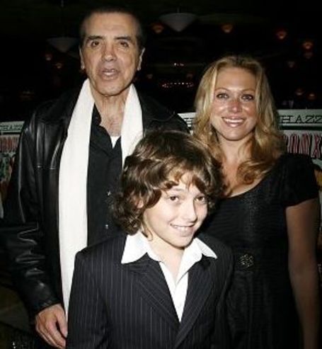Chazz Palminteri with his wife and son